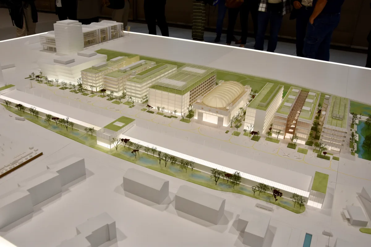 Man sieht ein Modell des Innovationparks.